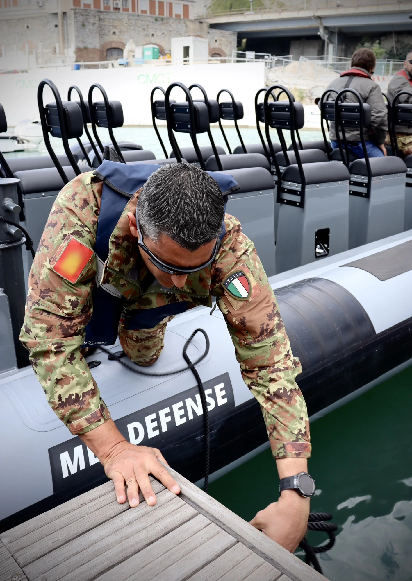 I gommoni MED Defense in acqua al Salone
